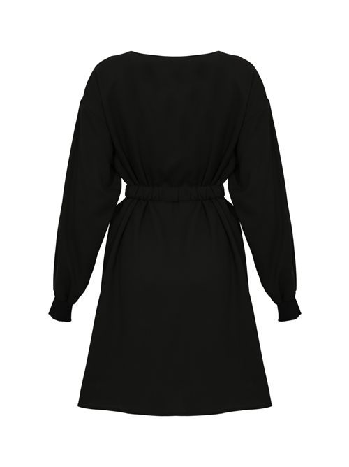 Abito corto Sfumato in crêpe tecnico Nero PINKO | 105586 A2QWZ99